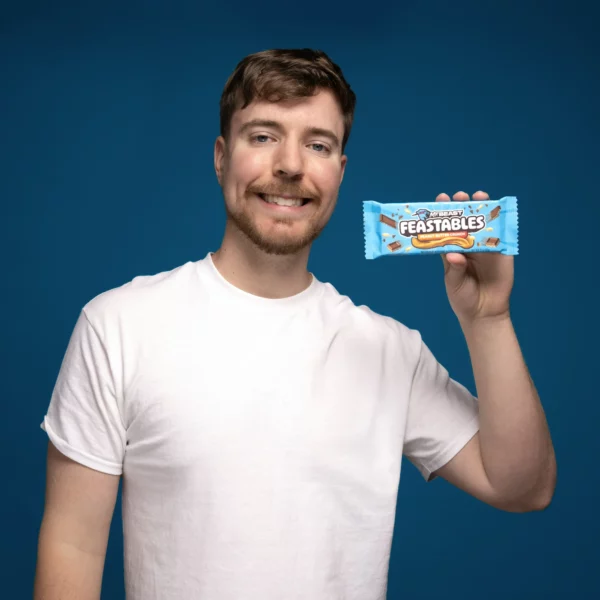 Feastables MrBeast, Barre Chocolat Croustillante au Beurre de Cacahuète 60 g – Image 4