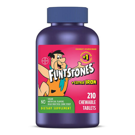Multivitamines Pour Enfants Flintstones Avec Fer Supplémentaire, 210 Comprimés