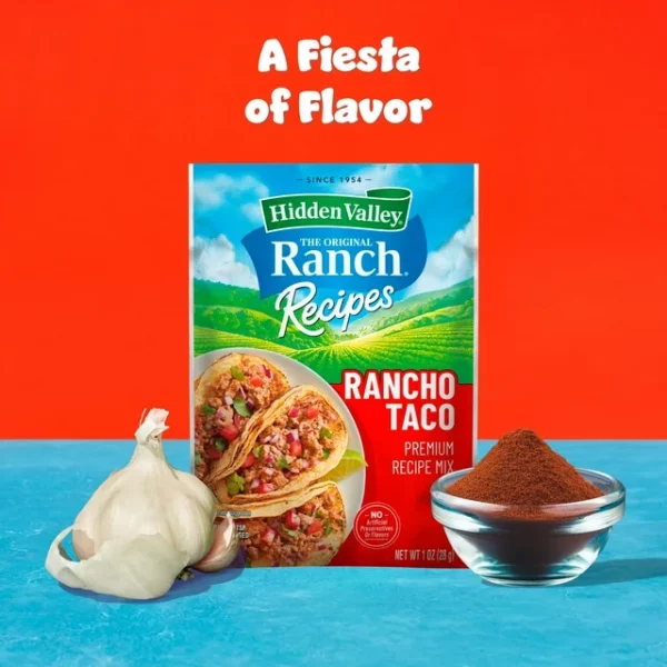 Mélange d'Assaisonnement Rancho Taco Premium Hidden Valley Ranch Night Sachet 28g – Image 3