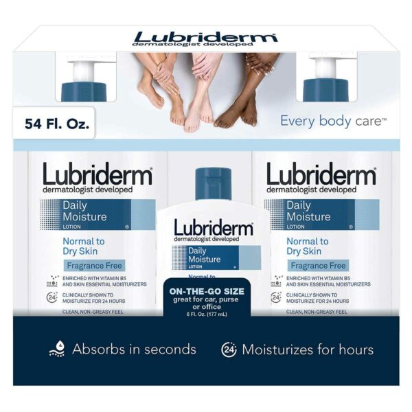 Lait de Corps Lubriderm Daily Moisture Sans Parfum, 709 ml – Image 6