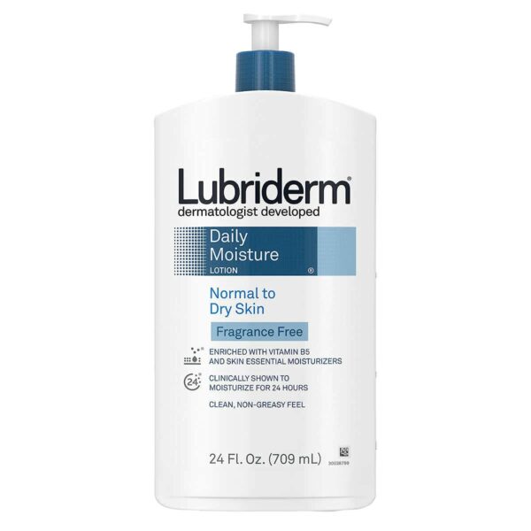 Lait de Corps Lubriderm Daily Moisture Sans Parfum, 709 ml