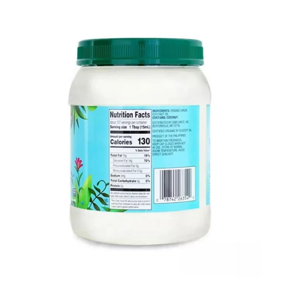 Huile de Coco Bio Member's Mark Virgin 1,66 L – Image 2