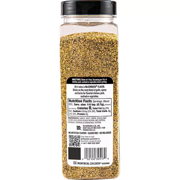 Assaisonnement Poulet Sans Gluten Montréal McCormick Grill Mates, 652 g – Image 6