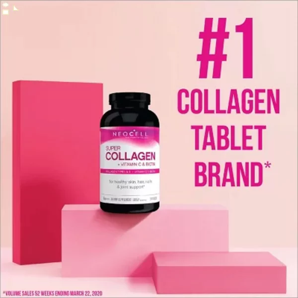NeoCell Super Collagen + Vitamine C, Beauté et Vitalité de l’intérieur, 360 Comprimés – Image 4