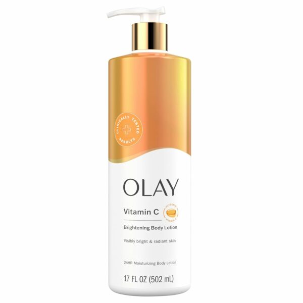 Lait de Corps Olay Brightening Body Lotion Avec Vitamine C & B3 Pour Femme, 502 ml