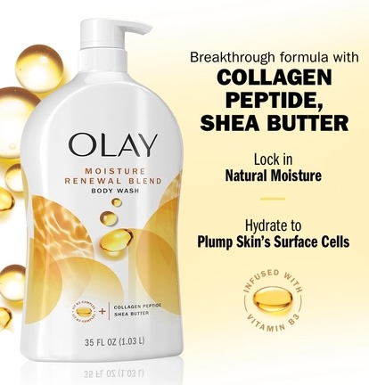 Gel Douche Olay Ultra Moisture Renewal Blend, Hydratant 1,03 L