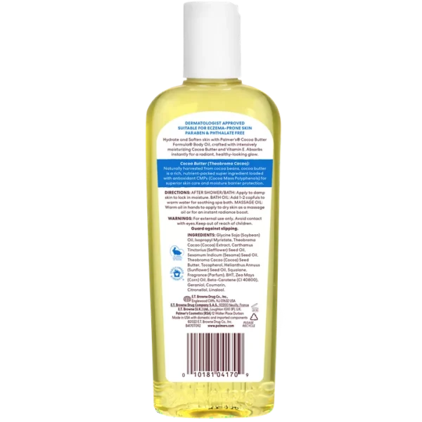 Huile Corporelle Palmer's Cocoa Butter Formula Body Oil A La Vitamine E, 250 ml – Image 7