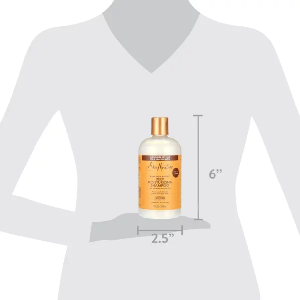 Shampooing SheaMoisture Hydratation Intense au Beurre de Karité Brut, 384 ml – Image 6