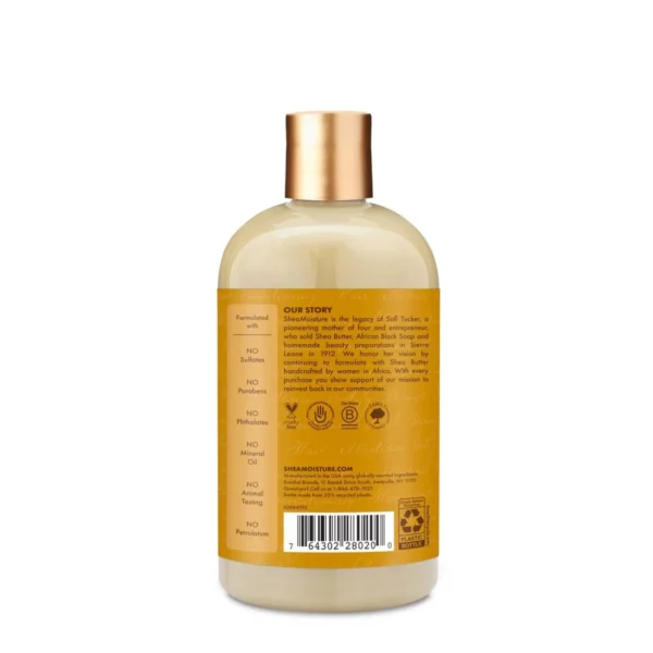 Shampooing SheaMoisture Hydratation Intense au Beurre de Karité Brut, 384 ml – Image 7