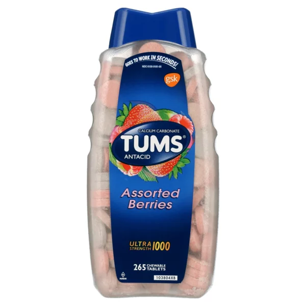 TUMS Antacid Ultra Strength, 265 Comprimés à Mâcher