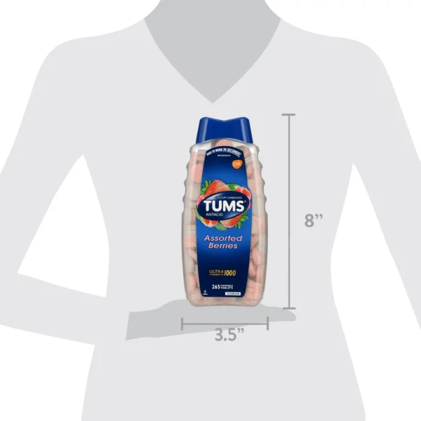 TUMS Antacid Ultra Strength, 265 Comprimés à Mâcher – Image 6