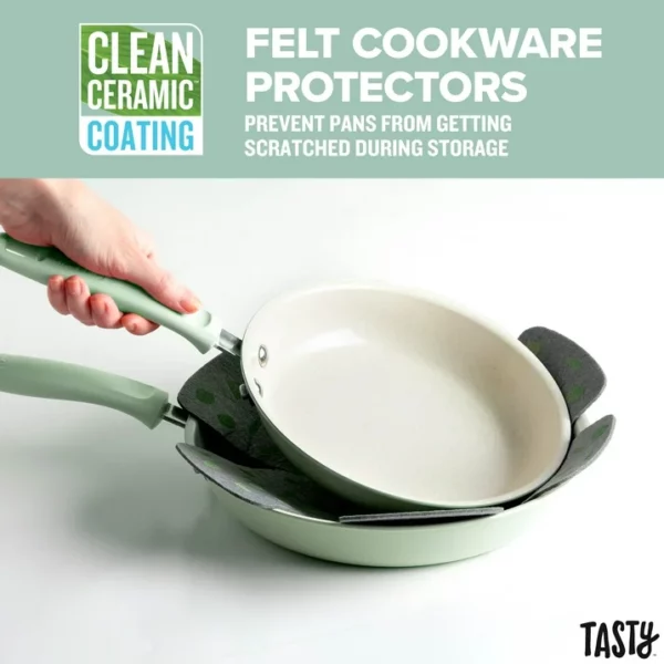 Ensemble de 16 Pièces, Casseroles, Poêles et Ustensiles Tasty Clean Ceramic Premium – Image 8
