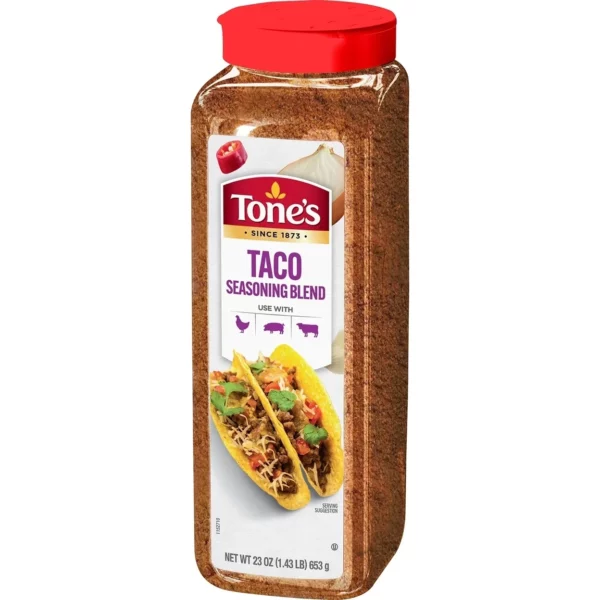 Poudre d'Assaisonnement Pour Tacos Tones 653 g – Image 3