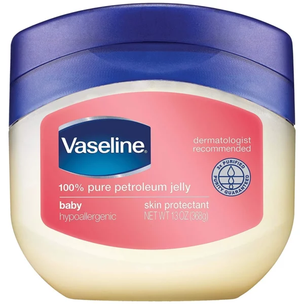 Vaseline Pour Bébé 100% Pure Petroleum Jelly, Soin Protecteur Hypoallergénique 368g