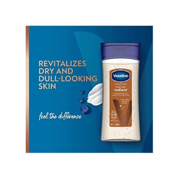 Vaseline Intensive Care Radiant Body Gel Oil Au Beurre de Cacao Pur 192 g – Image 5