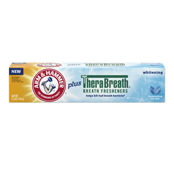 Dentifrice ARM & HAMMER TheraBreath Blanchissant, Menthe Glaciale Revigorante, 156 g – Image 9