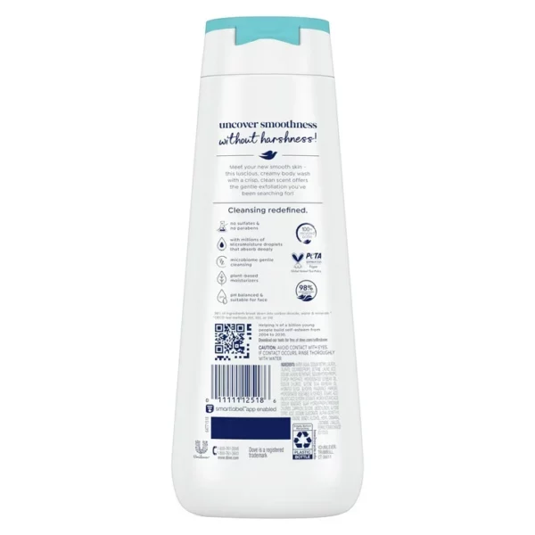 Gel Douche Dove Gentle Exfoliating Pour Femme, Doux aux Minéraux Marins, 591 ml (Copie) – Image 5