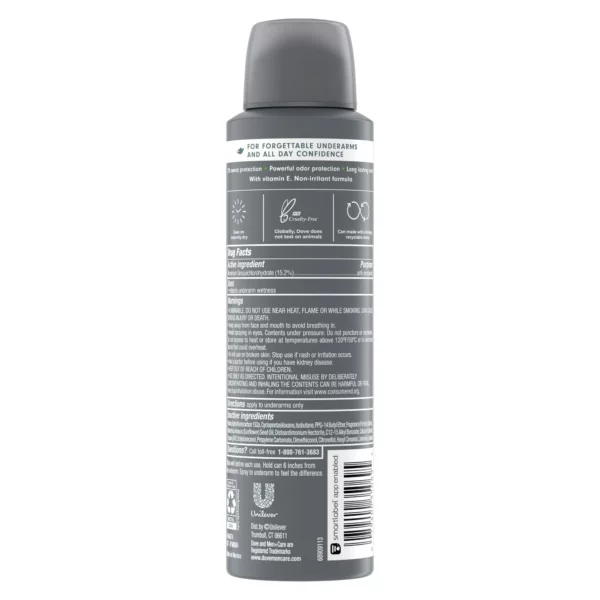 Déodorant Dove Men+Care Extra Fresh Antisudorifique Spray Sec, 107 g – Image 6