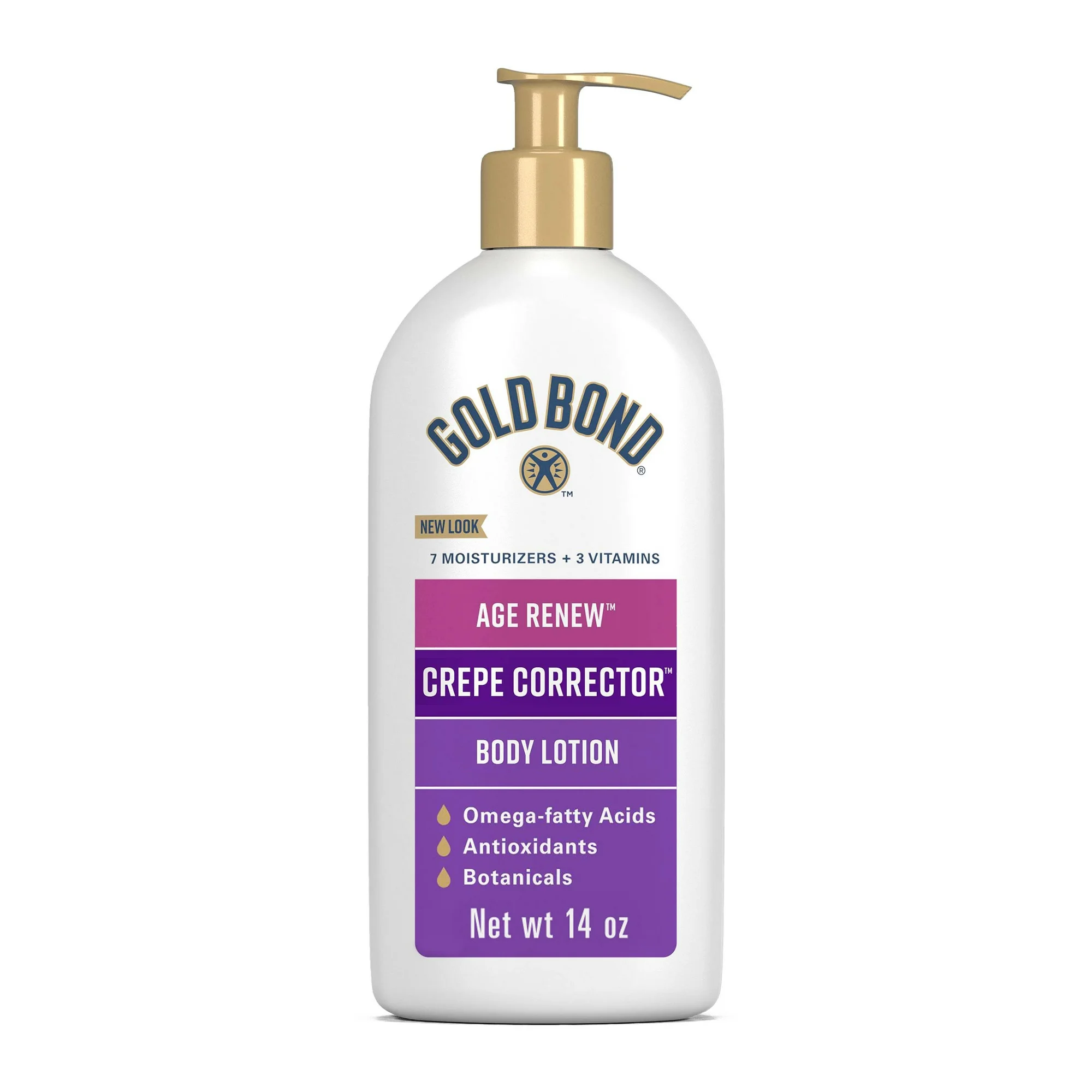 Crème Anti-Crêpe Gold Bond Age Renew, Lotion Hydratante Mains, Corps et Visage, 397 g