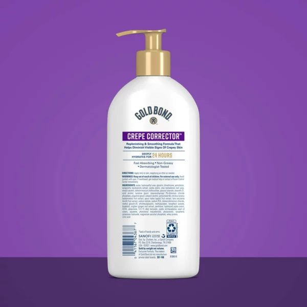 Crème Anti-Crêpe Gold Bond Age Renew, Lotion Hydratante Mains, Corps et Visage, 397 g – Image 6