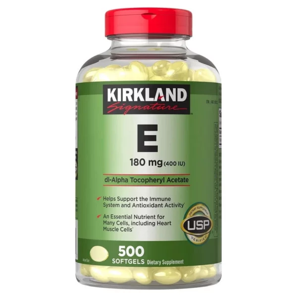 Kirkland Signature Vitamine E 180 mg, 500 Capsules Molles