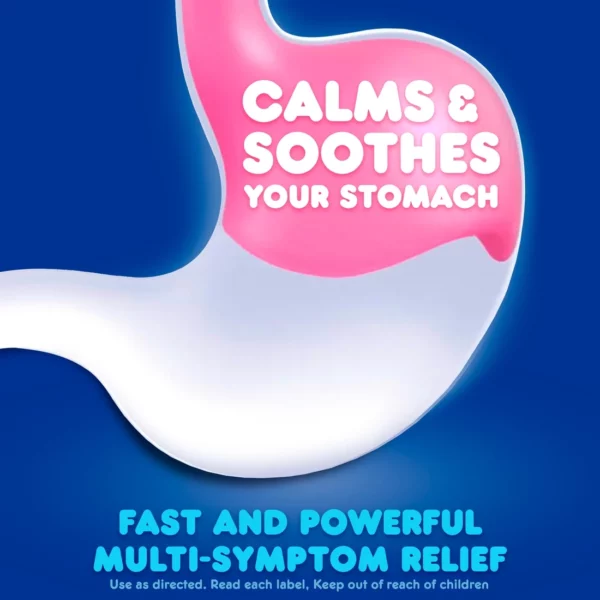 Pepto Bismol Ultra En Liquide - Soulagement Nausée, Brûlures d’Estomac, Indigestion, Diarrhée... Saveur Cerise, 354 ml – Image 4