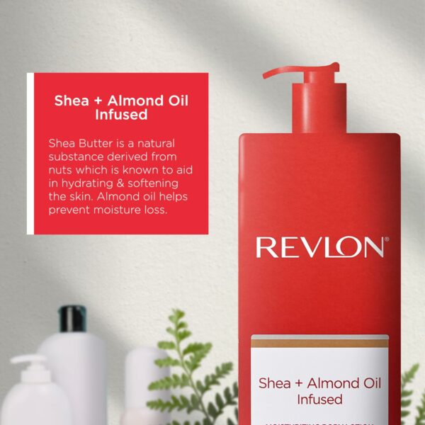 REVLON Kit Complet Gel Douche, Lait de Corps, Gommage, Hydratant au Karité & Amande – Image 3