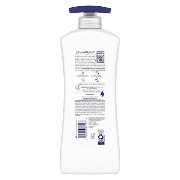 Lait de Corps Vaseline Intensive Care Advanced Repair Sans Parfum, 600 ml – Image 2