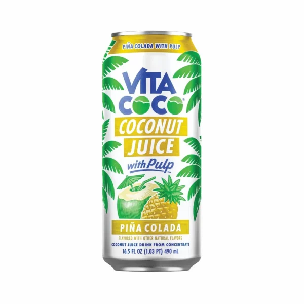 Jus de Coco Vita Coco Pina Colada avec Pulpe, 490ml
