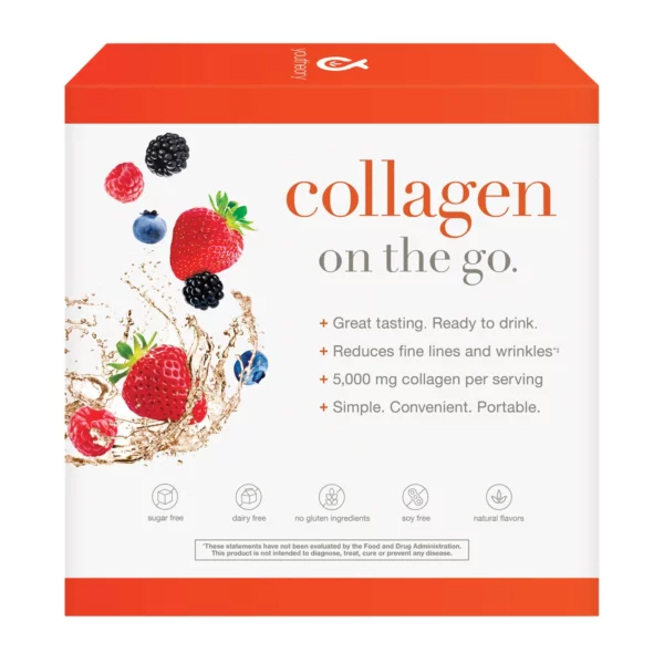 Collagène Youtheory en Liquide - Beauté De La Peau, Des Cheveux et Des Ongles, Saveur Fruits Rouges, 30 sticks – Image 5