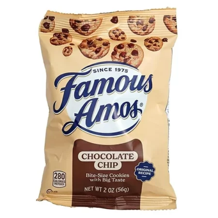 Famous Amos - Cookies aux Pépites de Chocolat, Format Mini, 56 g