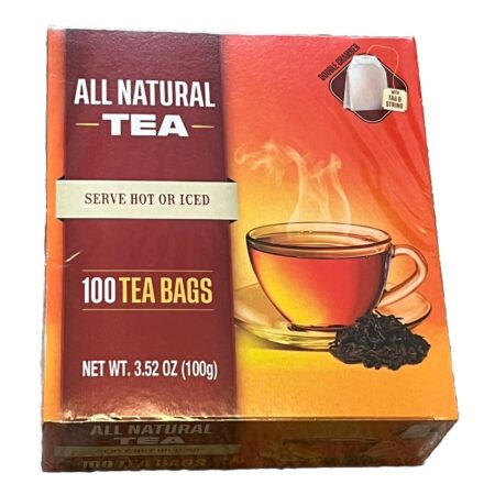 Thé Noir Pur - All Natural Tea, 100 Sachets, 100 g