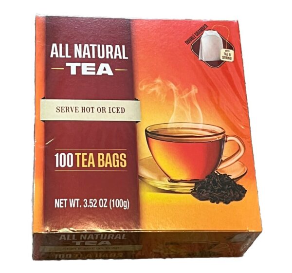 Thé Noir Pur - All Natural Tea, 100 Sachets, 100 g