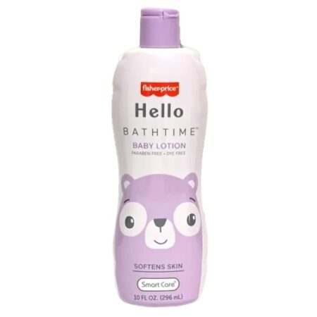 Lotion Hydratante Bébé Fisher-Price Hello Bath Time, Sans Parabènes, Sans Colorants, 296 ml