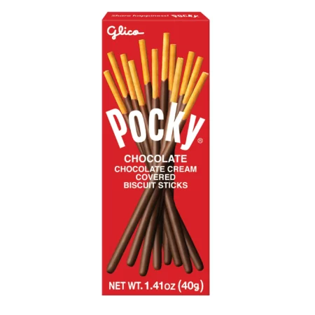 Pocky - Bâtonnets Biscuit Enrobés de Chocolat, 40 g
