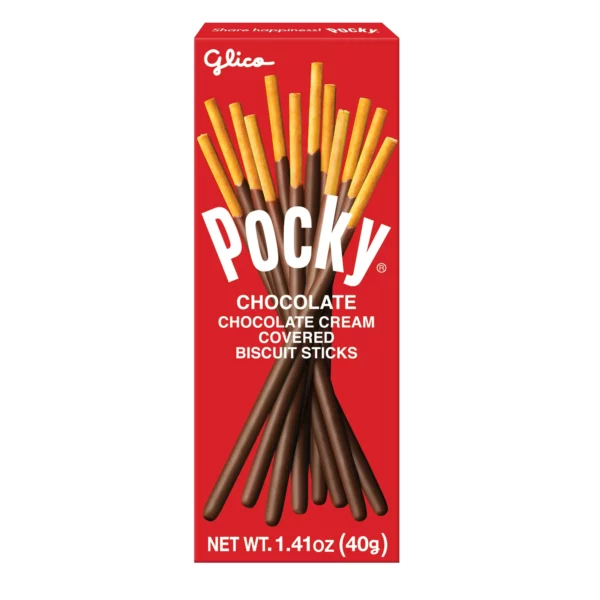 Pocky - Bâtonnets Biscuit Enrobés de Chocolat, 40 g