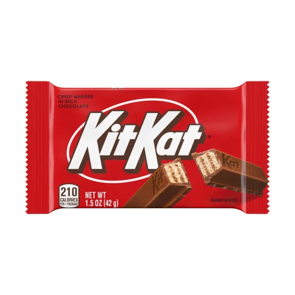 Kit Kat - Barre de Gaufrette Enrobée de Chocolat au Lait, 42 g