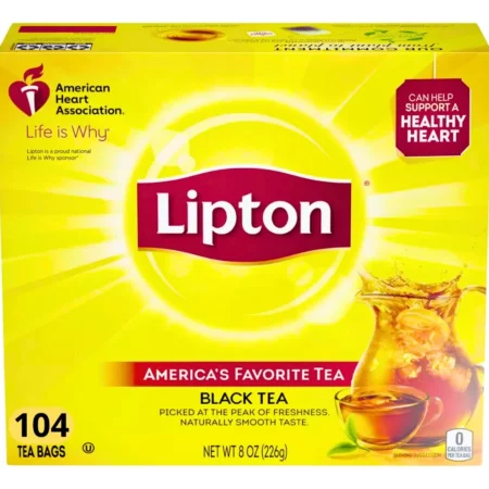 Lipton - Thé Noir America's Favorite Tea, 104 Sachets, 235 g