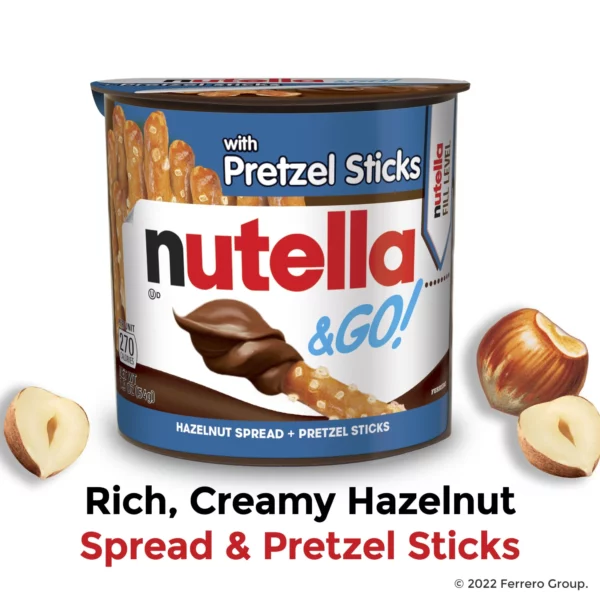 Nutella & GO! - Pâte à Tartiner Noisette & Cacao avec Bâtonnets Bretzel, 54 g – Image 3