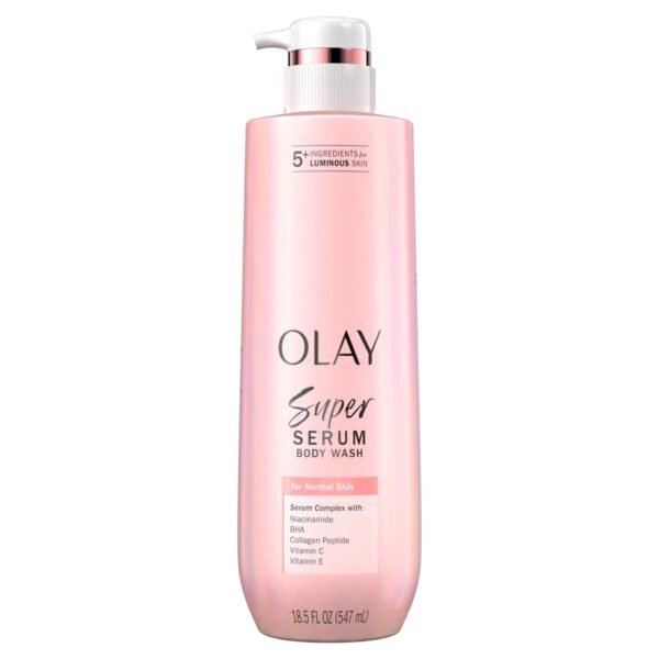Gel Douche OLAY Super Serum, Soin Corps Pour Peau Normale, 547 mL