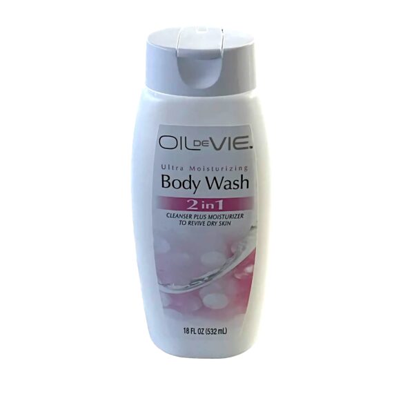 Gel Douche Oil de Vie, 2-en-1 Ultra Hydratant, Nettoyant + Hydratant Pour Peaux Sèches, 532 ml