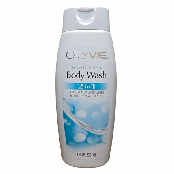 Gel Douche Oil de Vie, 2-en-1 Nettoyant + Hydratant Pour Peaux Sensibles, 532 mL