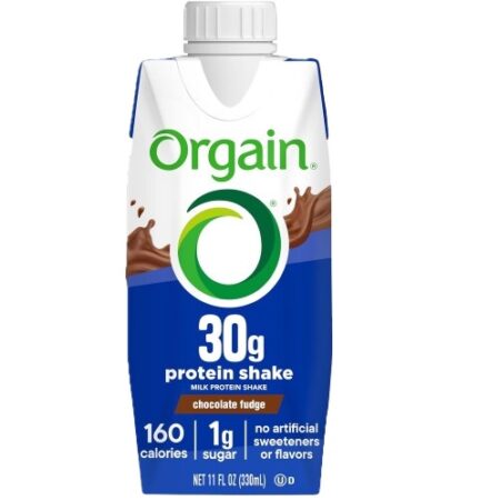 Orgain - Boisson Protéinée 30g au Chocolat Fudge, 325 ml