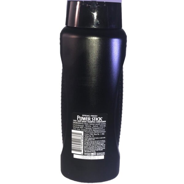 Gel Douche Power Stick 3-en-1 Homme, Spring Fresh, Shampoing & Après-shampoing, 665 ml – Image 2