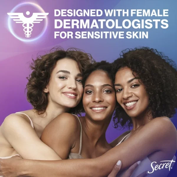 Déodorant Crème Corps Secret Whole Body Pour Femme, Sans Aluminium, Pêche Vanille, Invisible, 85g – Image 7