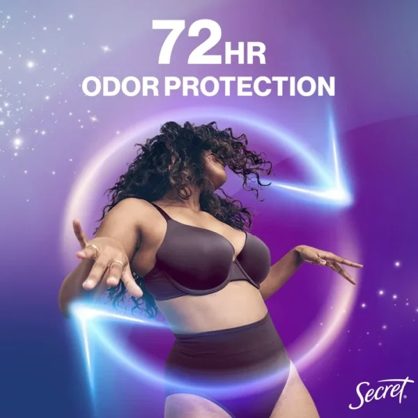Déodorant Crème Corps Secret Whole Body Pour Femme, Sans Aluminium, Pêche Vanille, Invisible, 85g – Image 9