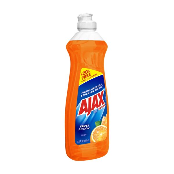 Ajax Ultra Triple Action - Liquide Vaisselle Parfum Orange, 450 mL – Image 5