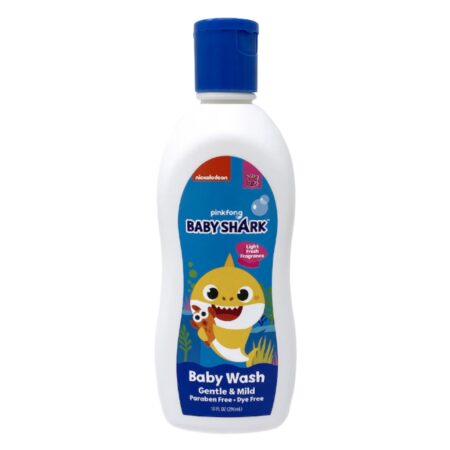 Gel Lavant Bébé Nickelodeon Baby Shark, Doux, Formule Hypoallergénique, 296ml