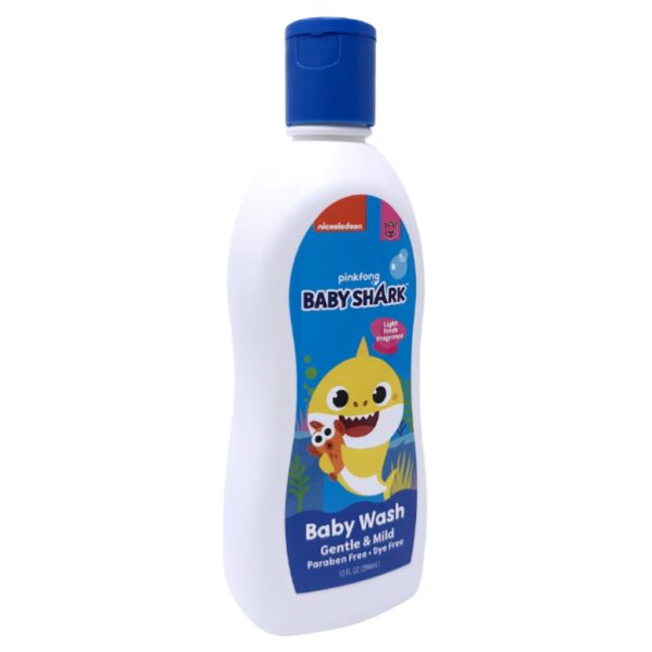 Gel Lavant Bébé Nickelodeon Baby Shark, Doux, Formule Hypoallergénique, 296ml – Image 2