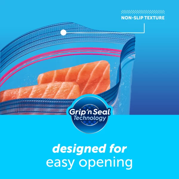 Sacs de Congélation Ziploc® Quart avec Technologie Grip 'n Seal, 38 Unités – Image 6